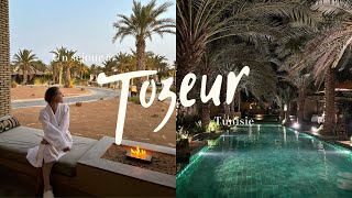 Un séjour à Tozeur  Vlog Tunisie Anantara Resort Musée Dar Cheraït Désert Dîner romantique [upl. by Cibis]