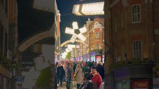 Carnaby Street London 🇬🇧 shorts christmas travel london beautiful [upl. by Laurel]