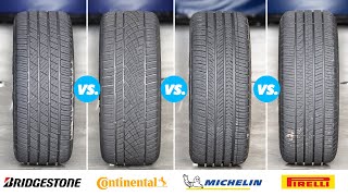 Michelin vs Continental vs Bridgestone vs Pirelli  The BEST Ultra High Performance All Season Tires [upl. by Assenej554]