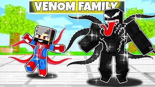 Having A VENOM FAMILY in Minecraft Hindi [upl. by Persas107]