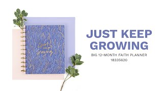 2022 The Happy Planner x Spoonful of Faith Just Keep Growing Big Dashboard Happy Planner  12 Months [upl. by Ecnarolf953]