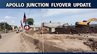 Madurai Apollo junction flyover Update Aug 2024  Anna nilayam  Aavin  KKnagar  Pandikovil Road [upl. by Ahsinit670]