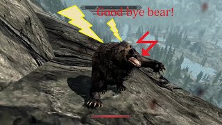 Unrelenting force clean kills skyrim pt1 [upl. by Atilek]