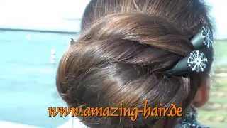 Marianne AmazingHair  Curled Buns [upl. by Nueormahc]