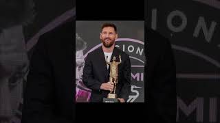 Lionel Messi gets an award with his statue Marca 2024 Inter Miami Cf  Mls Champion leomessi [upl. by Presley]