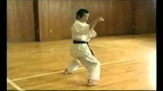 Ikeda Hoshu  Jyoshinmon karate kata Naihanchi shodan fragment [upl. by Alleroif]