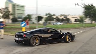 Powersliding and Drifting a Laferrari at the Pagani Factory [upl. by Asirral513]