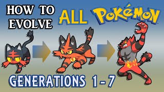 How To Evolve All Pokémon All Generations 17 [upl. by Schwarz]