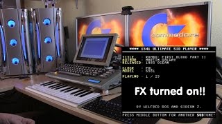 Commodore 64 music workstation  Games amp SID music with live effects english [upl. by Aicercal]