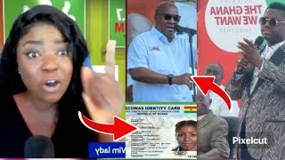 Opambour Cùrès Afia Pokuaa For dragging Him over Ghana card on Mahama Campaign [upl. by Mott376]