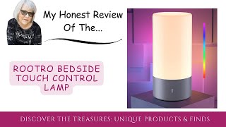 ROOTRO Table Lamp Bedside Touch Control Lamp for Bedroom 3 Level Dimmable Warm White Lights [upl. by Aenehs]