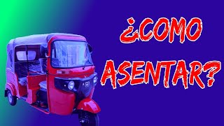 Como asentar el motor de una mototaxi KILOMETRAR MOTOTAXI [upl. by Awad889]