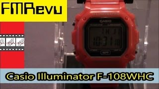 Casio Illuminator F108WHC  Mens Fashion Watch Review [upl. by Isaac]