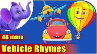 Vehicle Rhymes  Best Collection of Rhymes for Children in English [upl. by Anelhtak]