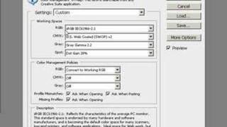 Color Settings In Photoshop CS3 For Lab Printing [upl. by Eidnas]