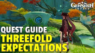 Threefold Expectations  Quest Guide  Genshin Impact [upl. by Mcginnis542]