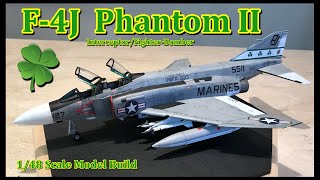 Building the Italeri 148 Scale F4J Phantom II Fighter Jet [upl. by Pastelki550]