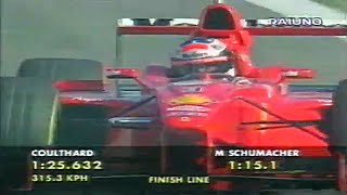 GP Monza Italia 1998 F1 warmup qualifica intervista Michele Alboreto Michael Schumacher RAI [upl. by Baiss]