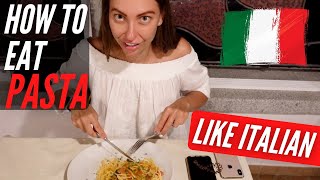 How to Eat PASTA in Italy like ITALIAN 5 Rules of eating Pasta in Italy Pasta in Rome Italy Travel [upl. by Pernell]