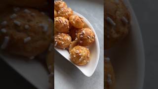 Chouquettes or petit choux 😍🤎 My whole kitchen smells 🥰 [upl. by Htiduj]