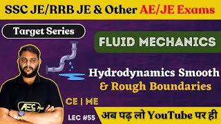 Hydrodynamics Smooth amp Rough Boundaries  Fluid Mechanics MECivil Engineering SSC JE 2023RRB JE [upl. by Ecertap]