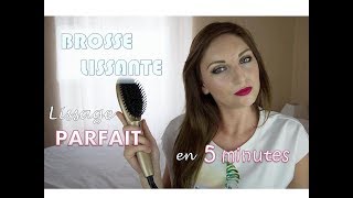 LISSAGE PARFAIT ET FACILE EN 5 MINUTES   Je teste la Brosse Lissante Demeliss [upl. by Iram235]