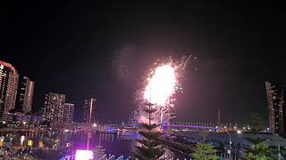 Melbourne docklands New Year Firework 2022 [upl. by Atrebor]