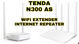 How to Setup Tenda N300 as Extender WiFi Repeater [upl. by Manfred]