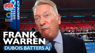 quotTO BE HONESTquot  Frank Warren Reacts To Daniel Dubois KO Of Anthony Joshua [upl. by Atisusej]