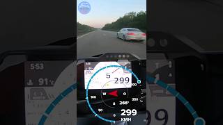 Honda CBR1000RRR SP 2021  TOPSPEED on AUTOBAHN  GPS 300 kmh shorts [upl. by Nawotna]