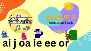 🎧Jolly Phonics Group 4 Sound Reading Practice 🎤 Letter Sound Songs [upl. by Sumner]