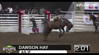 Dawson Hay RANK 8650pt Saddle Bronc Ride [upl. by Etka888]