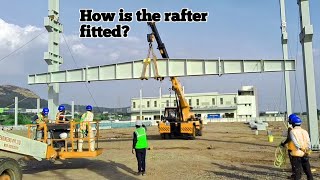 🤔How is the rafter fittedSteel building Construction [upl. by Gemperle]