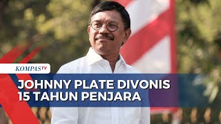 Korupsi BTS 4G Kominfo Johnny Plate Divonis 15 Tahun Penjara [upl. by Adle]