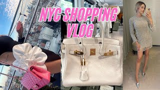 NYC LUXURY SHOPPING VLOG BERGDORFS VAN CLEEF THE REAL REAL CHANEL VALENTINO✨ [upl. by Araec552]