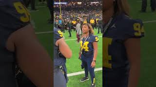 Michigan’s Kris Jenkins celebrations national championship win with his mom [upl. by Pasadis884]