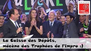 Trophées de limpro  François Hollande et Jamel Debouzze au rendezvous [upl. by Reffineg]