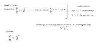 EAM  Guia 8 SERIES GEOMÉTRICAS ejercicio 4a [upl. by Bloxberg]