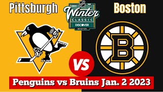 Pittsburgh Penguins vs Boston Bruins  Live 2023 Winter Classic Play by Play amp Chat [upl. by Eon]