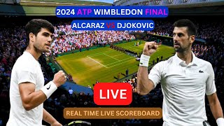 CARLOS ALCARAZ vs NOVAK DJOKOVIC Live Score Update Today Tennis Match 2024 ATP Wimbledon Final LIVE [upl. by Longtin683]