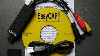 My EasyCAP DC60 USB 20 Video Adapter With Audio Capture Review Part 1 [upl. by Inahpit169]