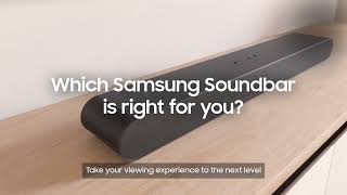 Find The Best Soundbar For You  Soundbar Range Explained  Samsung UK [upl. by Nagrom]