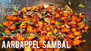 Surinaamse aardappel sambal maken receptSambal goreng kentang kering recipe [upl. by Atinomar]