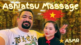 ASMR Ashiatsu Massage in Vietnam [upl. by Kirrad]