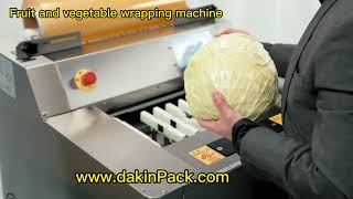 Small cling film wrapping machine for fruit and vegetable Demo [upl. by Ben620]