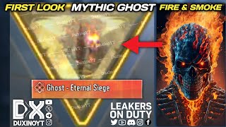 NEW 🤯 MYTHIC GHOST ETERNAL SIEGE CHARACTER SKIN CONFIRM FIRST LOOK IN GAME LEAKS COD MOBILE 2024 [upl. by Suzette]