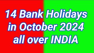 Bank holiday in October 2024  Bank holiday [upl. by Ahsienom]