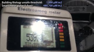 EMF Radiation Testing Smart Meter vs Cell Phone [upl. by Haimes]