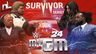 Who Can Book The Best SURVIVOR SERIES WWE 2K24 MyGM [upl. by Anayek]