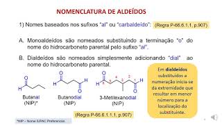 Aldeídos  Nomenclatura  Parte 3 [upl. by Vivien]